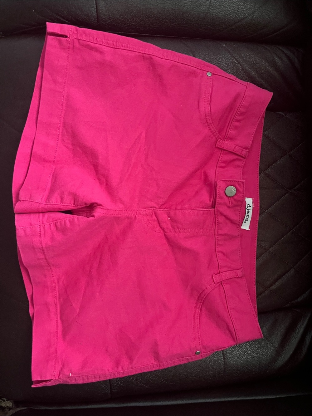 d. jeans Hot Pink Women's Cotton Jean Shorts